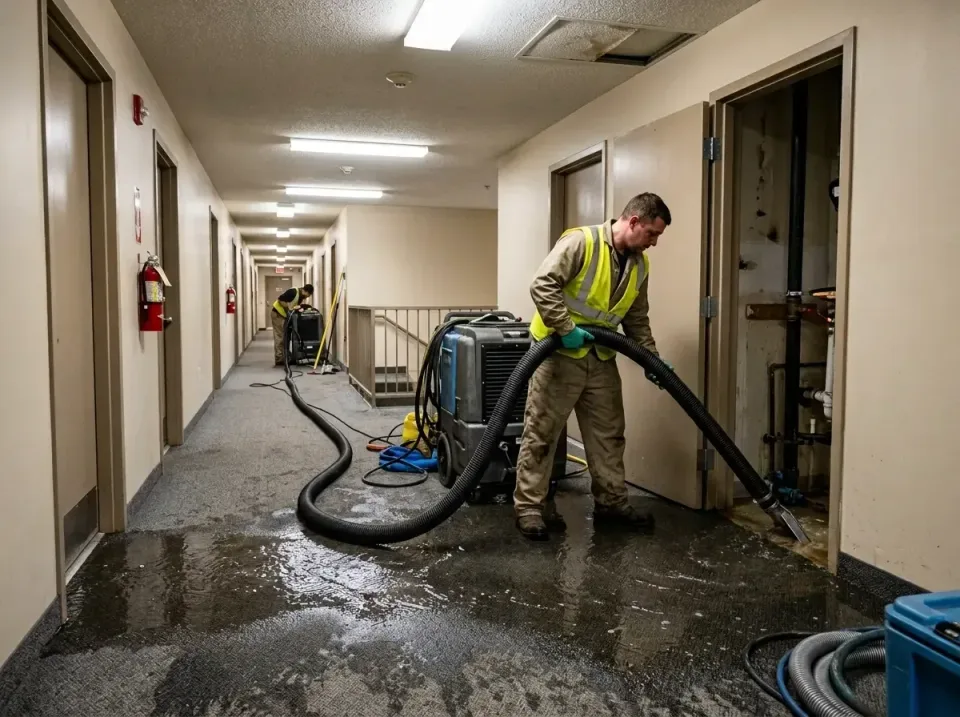 multi-unit-apartment-hallway-f-005 — frequently asked questions, Emergency Burst Pipe Water Extraction & Removal in Brillion…